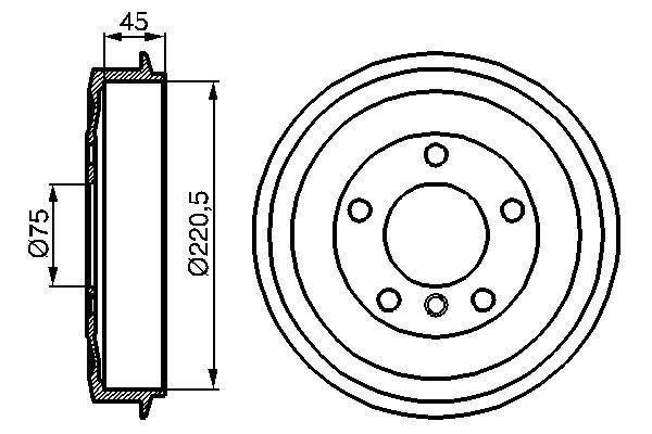 HLL-8DT 355 300-021 Fren Kampanasi ( Bmw E-36 Arka )