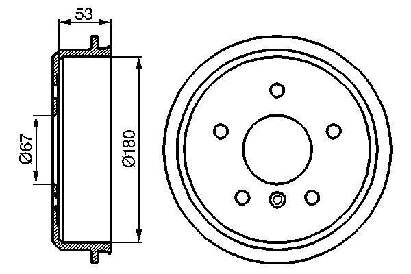 BOSCH 0986477096 Fren Kampanasi Mercedes A-Class W168 97>04