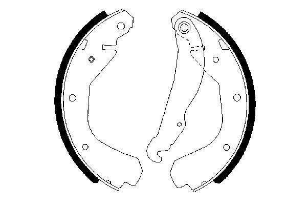 BOSCH 0986487213 Arka Pabuç Balata Combo 84-92 -Corsa A 84-93 -Kadett 83-92 200x29 Gs6214