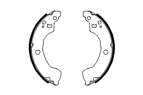 BOSCH 0986487691 Pabuçlu Fren Balatasi 203.2x36.5 Mm