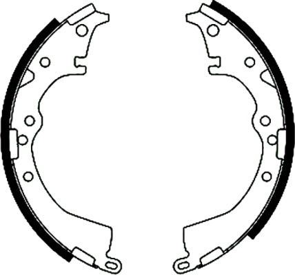 BOSCH 0986487744 Pabuçlu Fren Balatasi 254x51 Mm