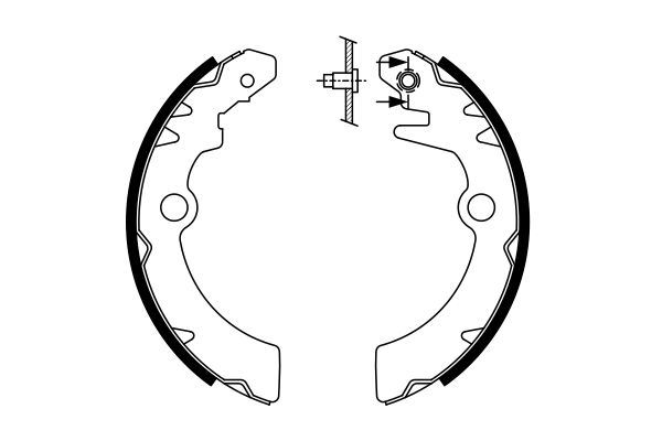 BOSCH 0986487760 Pabuçlu Fren Balatasi 180x26 Mm
