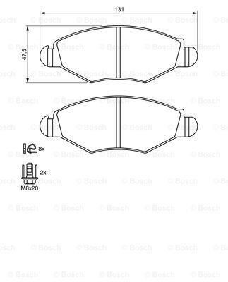 BOSCH 0986494039 Disk Balata