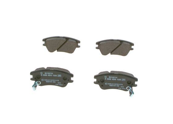 BOSCH 0986494155 Ön Fren Balata Hyundai Atos 1.1l G4hg 06->