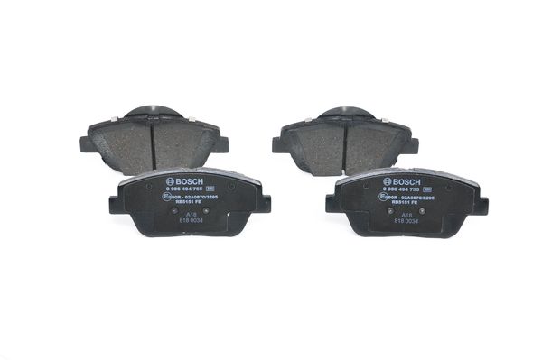 BOSCH 0986494755 Disk Balata. Ön