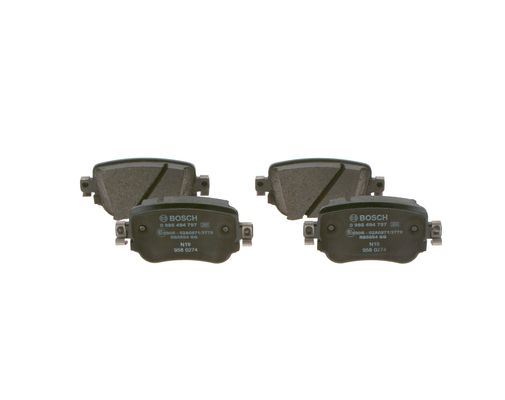 BOSCH 0986494797 Arka Balata Vw Caddy Iv 2.0tdi 15 > Cuuf-Dfsf 104.1x17.2x51.6