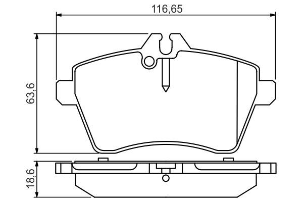 BOSCH 0986495273 Fren Balatasi On Mercedes W169 W245