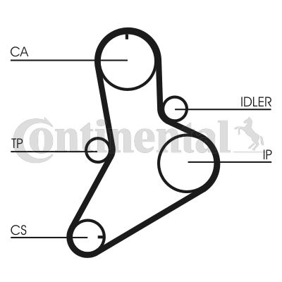 CONTI CT622 Triger Kayişi 153x300 Ducato 2.4td 8v 81-90 Master 2.5d 8v 89-98 Iveco Daily 5113