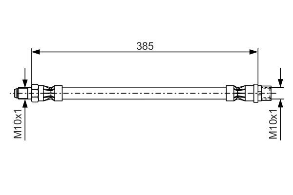 BOSCH 1987476439 Fren Hortumu On Mercedes W202 S202 W203 S203 Cl203 C208 C209 W204 W210 S210 C207 R171 R172