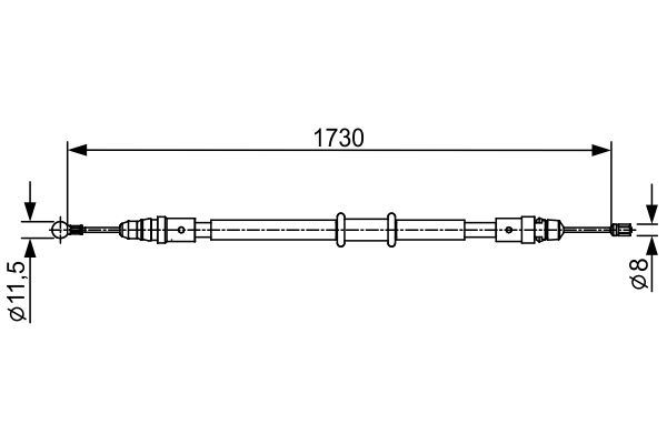 CAV-1302752 El Fren Teli Tek Teker 1730/1208 Master Iv