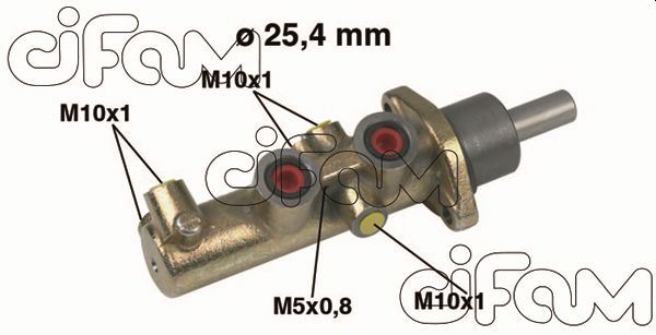 CIFAM 202446 Fren Ana Merkez Ducato-Jumper-Boxer 94>00 1.9-2.0-2.2-2.5-2.8 Hdi 25.4 Mm