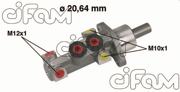212712 Fren Ana Merkezi Aluminyum 20,64 Mm (Abssiz) Renault Clio Ii 1.2i 16v -1.4i 16v - 1.5 Dci - 1.6i 1998-2005/ Clio Symbol 1.2 - 1.4 - 1.5 Dci - 1.6 1998-2005