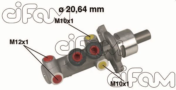 CIFAM 202319 Fren Ana Merkezi Renault Clio Ii 98> Clio Symbol 00> Symbol Ii 08> 20.64 Mm