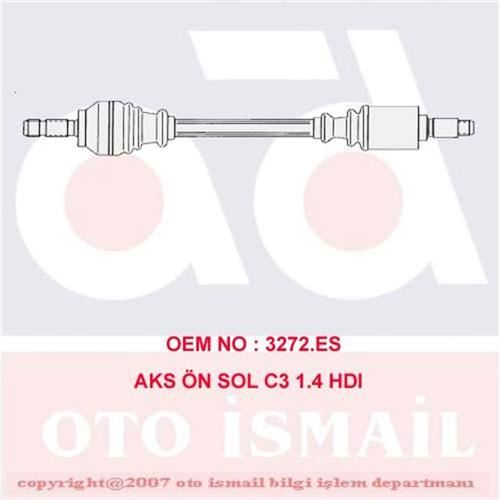 CIFAM 655708 X Aks Ön Sol C3 1.4 Hdi 02 > 55kw 17-0708