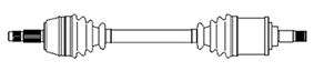 MGA-73079 Komple Aks Sol On Fiat Stilo (192) 1.6 16v M-T 2001-2010  (25x22x638mm)