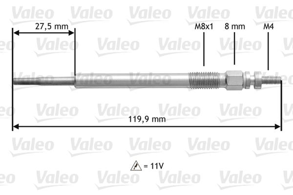 VALEO 345123 Kizdirma Bujisi Psa/Ford/Toyota