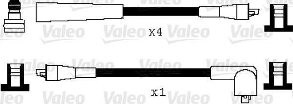 VALEO 346057 Ateşleme Kablo Tk. Hyundai S Coupe 1500i 8v 91>92