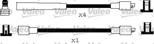 VALEO 346204 Ateşleme Kablo Tk. Opel Corsa 8v 82>90