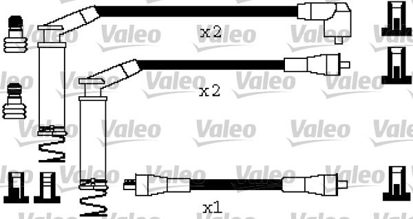 VALEO 346404 Buji Kablo Takimi Metal Tüplü Opel Vectra A-Omega A-Frontera A-Calibra A 1.8-2.0 Ie 8v 88>95