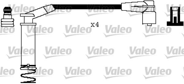 VALEO 346405 Buji Kablosu Corsa B 1.2 Nz-Sz 1.4 Se 8v Combo B-Astra F-Vectra A 1.4 Se 1.6 8v Se-Sz Ecotech-Enj.