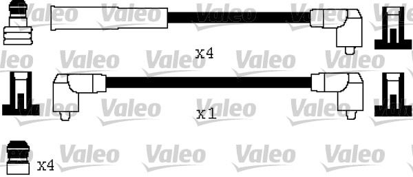 VALEO 346556 Ateşleme Kablo Tk. Skoda Felicia 8v 94>00
