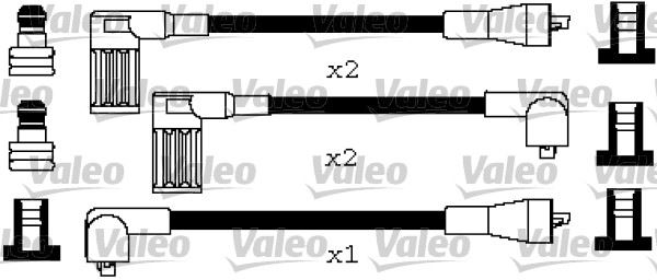 VALEO 346616 Ateşleme Kablo Tk. Fiat Tempra 8v 93>96