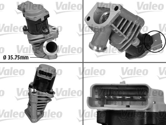 VALEO 700408 Egr Valfi Peugeot 406 99> 2.0 Hpi 16v