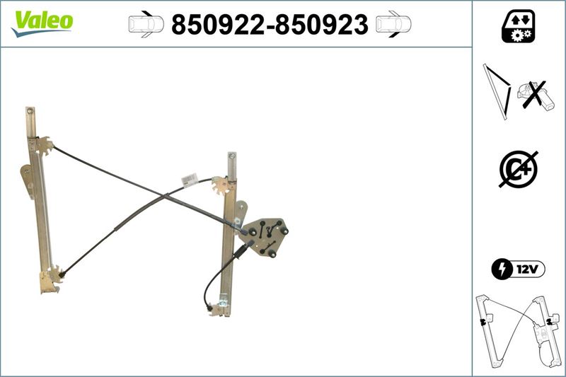VALEO 850922 Cam Mekanizmasi Arka Sol Alfa Romeo Mito 6/2008>