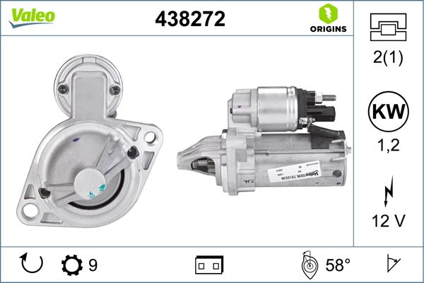 VALEO 438272 Mars Motoru 12v 9 Dis Bmw E60 E87 E90 F30 E92 E93 F34 F32 F33 F36 F10 E65 F01 E83 E84 F25 E70 E71 Z4