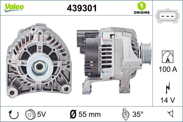 VALEO 439301 Alternatör Rover