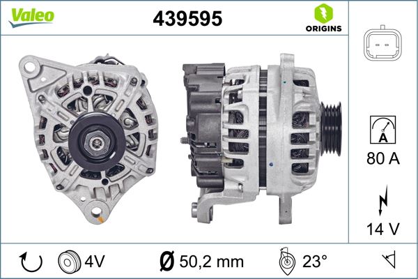 VALEO 439595 Alternatör Nissan Micra K12 Note