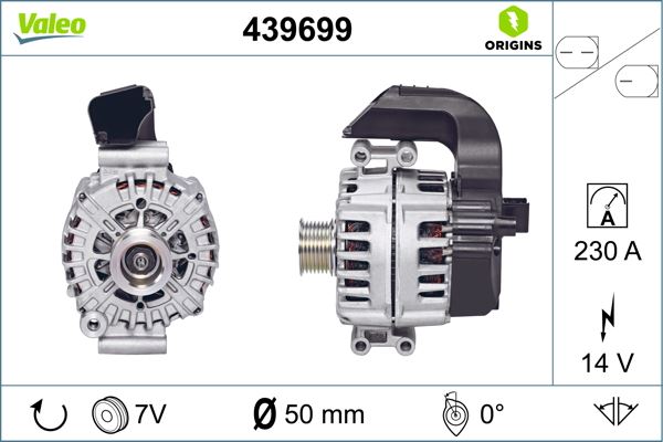 VALEO 439699 Alternatör Bmw