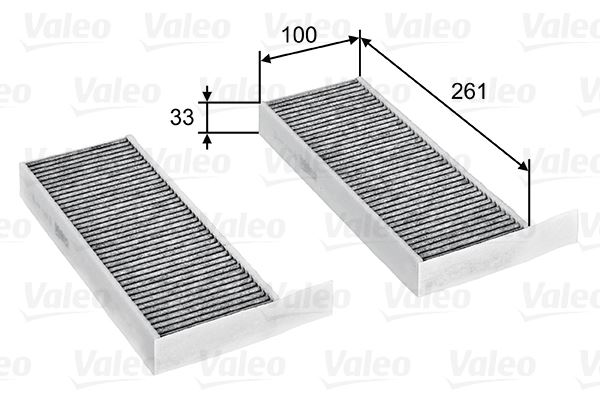 VALEO 715805 Polen Filtresi Astra L 21> P308 Ii-Iii 13> P508 18> Karbonlu