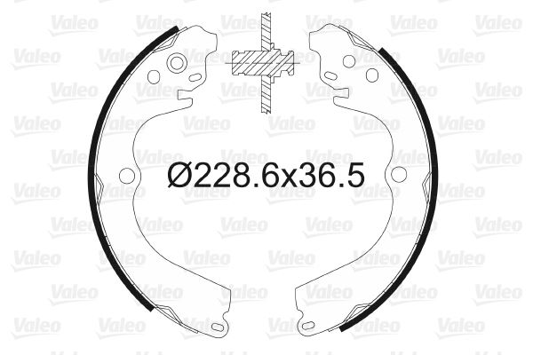 VALEO 562611 Pabuçlu Fren Balatasi Subaru Impreza 93>2000 1.6 I. 1.8 I. 2.0 I Forester 97>2002 2.0 I Legacy
