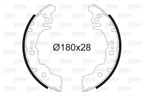 VALEO 564079 Pabuçlu Fren Balatasi Daihatsu Cuore L276 4/2007> / Daihatsu Materia M401/M402/M412 9/2006> / Da
