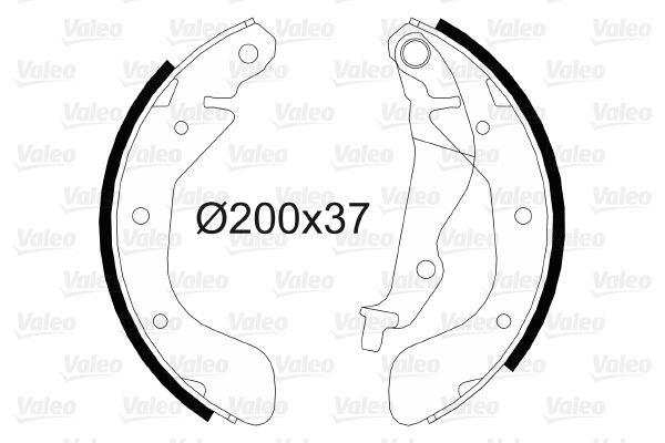 VALEO 564080 Arka Fren Pabuç Balata Chevrolet Aveo 08>11> Kalos 1.2-1.4 05> Spark 10>