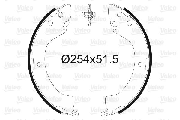VALEO 564096 Pabuçlu Fren Balatasi Mitsubishi L200 K6/7 1/1996>12/2007 / Mitsubishi L400 Pa/Pb/Pd 12/1994>