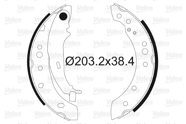 VALEO 564097 Pabuçlu Fren Balatasi Mitsubishi Colt Vi-Vii 1.1. 1.3. 1.5 Di-D 04>