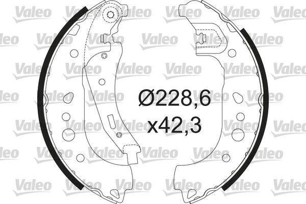 VALEO 564208 Pabuçlu Fren Balatasi Renault Twingo 0.9/1.0 09/14> Smart Forfour 0.9/1.0 07/14>