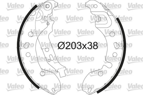 VALEO 564209 Pabuçlu Fren Balatasi Renault Clio 02/00> 06/09