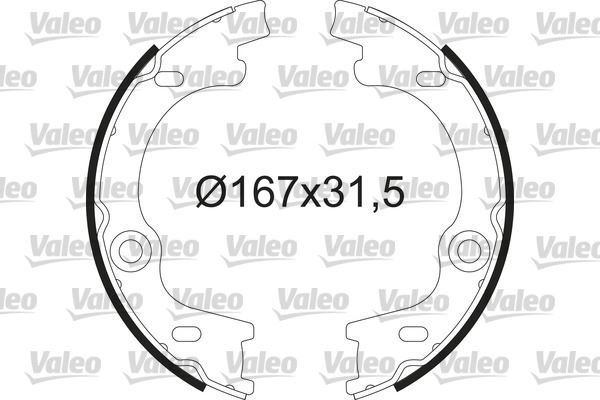 VALEO 564212 Pabuçlu Fren Balatasi Kia Carens 05/06>03/13