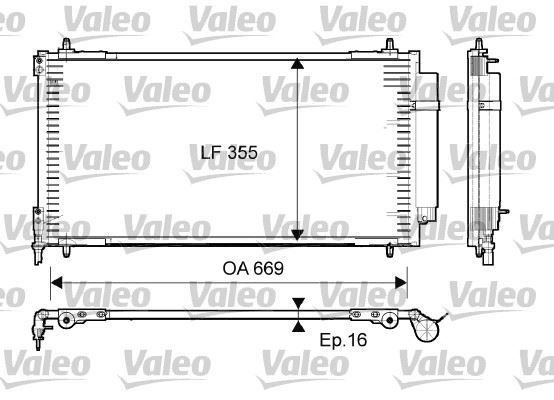 VALEO 814065 Kondenser Psa C8. 807 - Fiat Ulysse