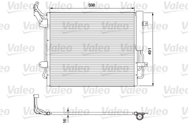 VALEO 814157 Kondenser Seat Alhambra. Vw Sharan