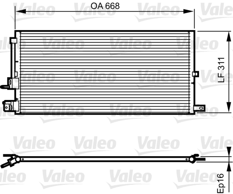 VALEO 814199 Klima Radyatoru Jaguar X-Type I X400 03>09