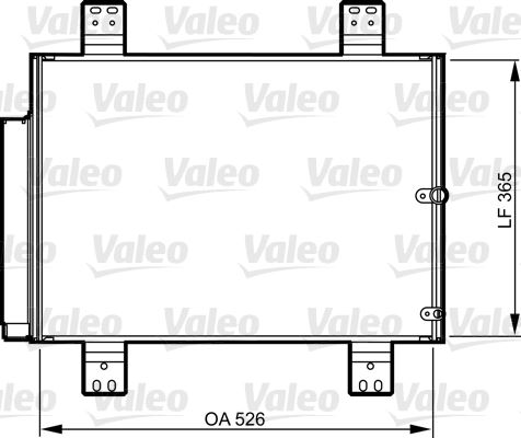VALEO 814206 Klima Radyatörü Kondenser Daihatsu Terios 1.3l K3-Ve J211 06-09 / 1.5l 3sz-Ve J210 06->