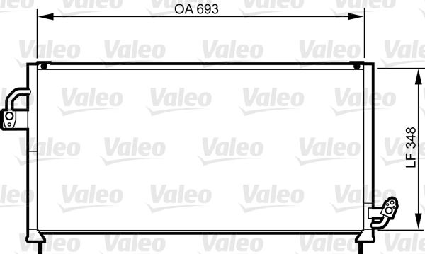 VALEO 814268 Kondenser Subaru Forester