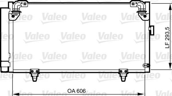 VALEO 814314 Kondenser Subaru Legacy Iii Stwagon