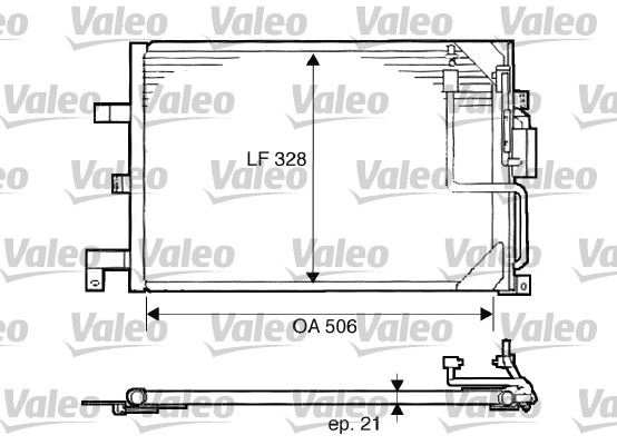 VALEO 817507 Kondenser Saab 900