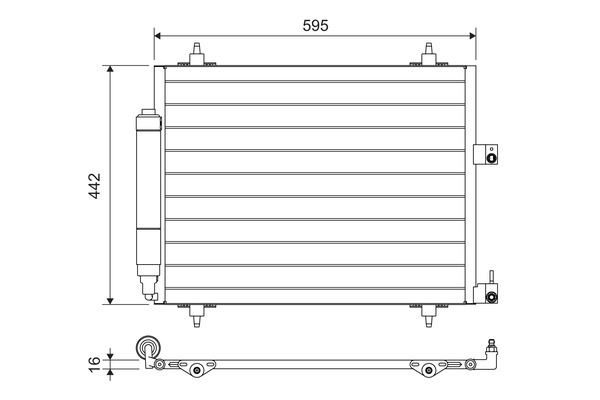 VALEO 817579 Klima Radyatörü Kondenseri Expert-Jumpy Ii-C8-P807 560x450x16