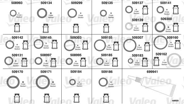 VALEO 698929 Conta Takimi Kurutucu